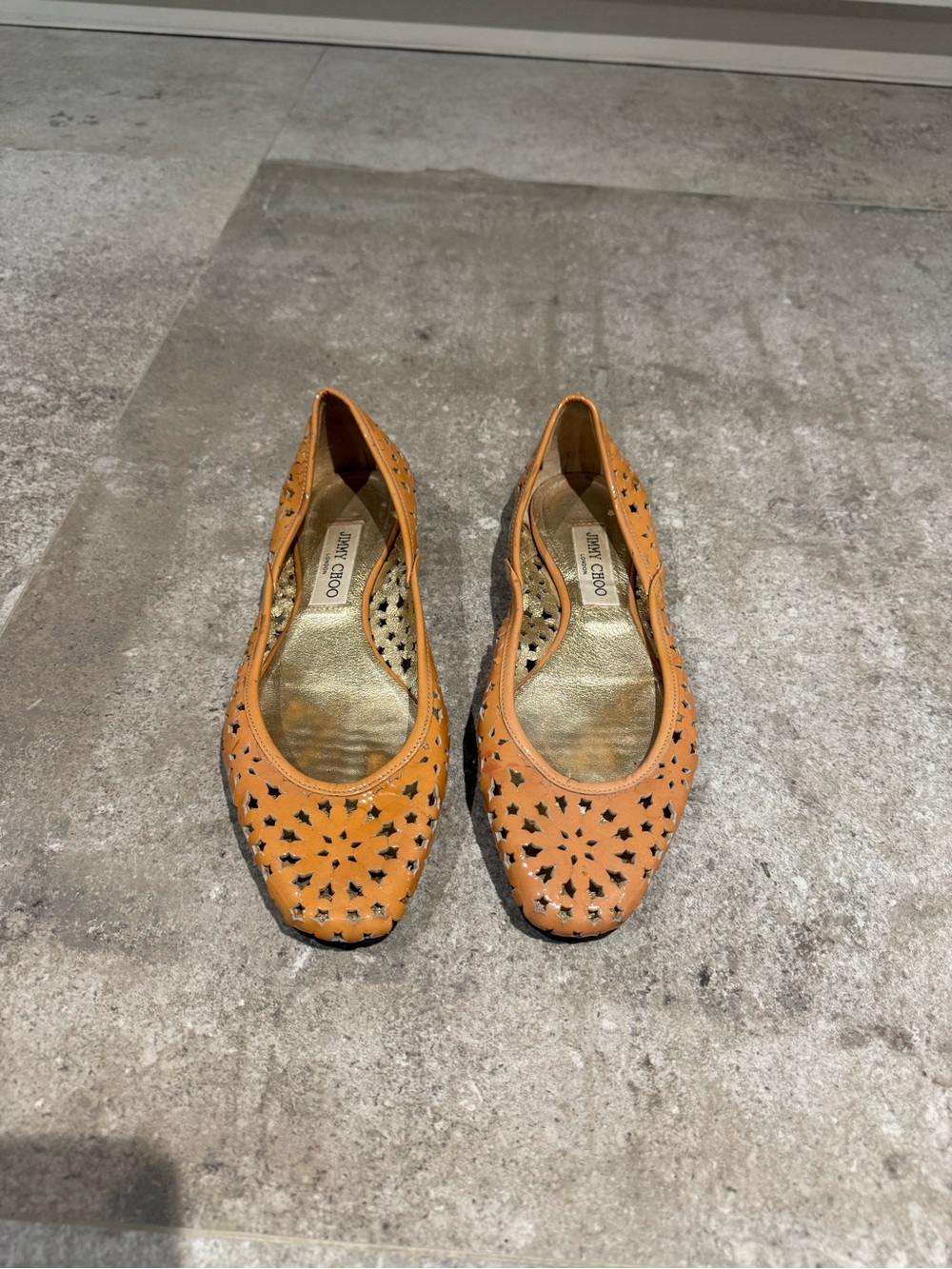 Jimmy Choo Leather Ballet Flats